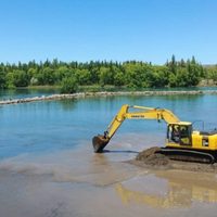 La Subsecretaría de Recursos Hídricos avanza en el mantenimiento del río Limay