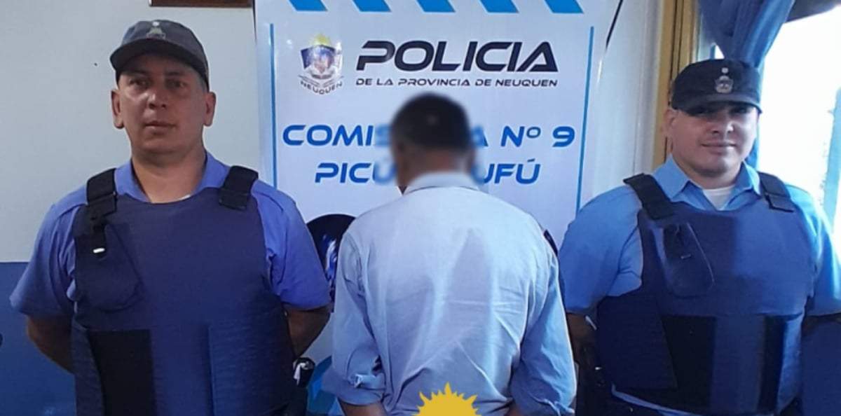 El hombre detenido por estupefacientes. Fuente: (Policía Neuquén)