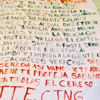 En mantas, el CJNG amenaza a Los Zetas y funcionarios de la SSP-Puebla