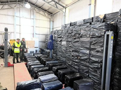 Golpe al contrabando: incautaron 192.500 atados de cigarrillos en el Paso Pino Hachado