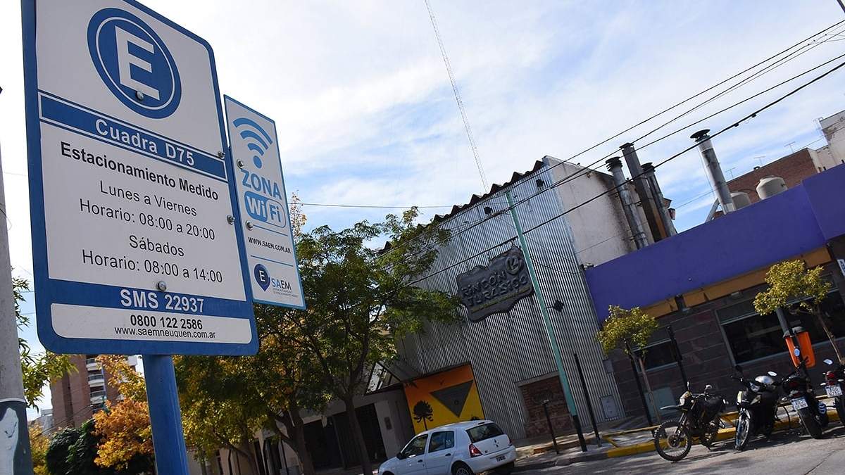 Estacionamiento Medido de Neuquén. Fuente: (Twitter)