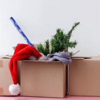No tirés las cajas de cartón y fabricá este Papá Noel gigante que es tan fácil como original