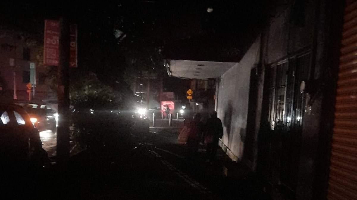 Apagón en la colonia Narvarte