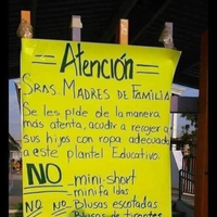 "No minishort, no minifaldas": escuela pide a madres vestir "ropa adecuada" para ir por los niños