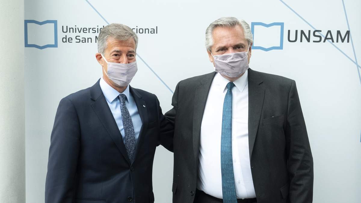 Carlos Greco y Alberto Fernández. Fuente: (Twitter)