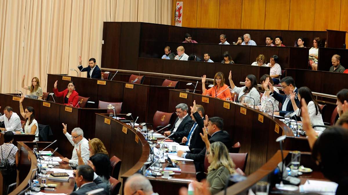 Funcionarios de la Legislatura de Neuquén. Fuente: (Twitter)