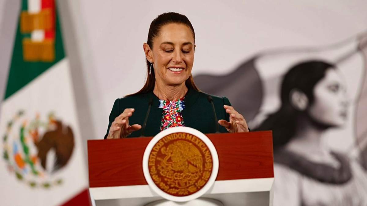 La presidenta Sheinbaum Pardo en la mañanera