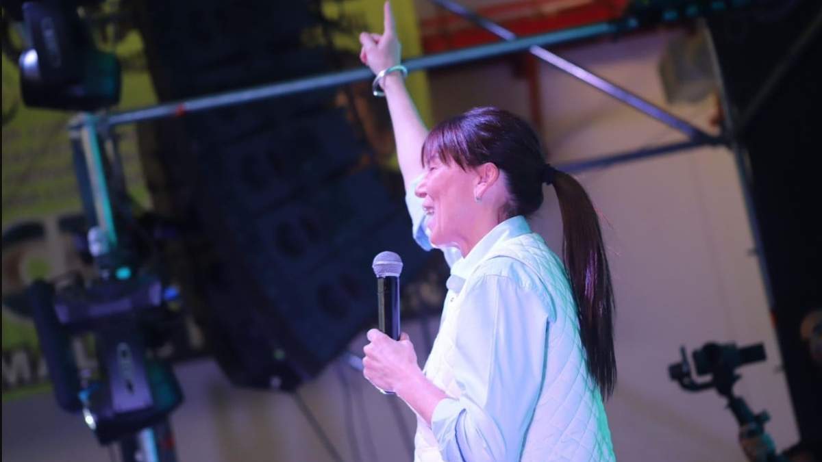 Julieta Corroza, candidata a senadora nacional por Neuquén de La Neuquinidad. Fuente: (Prensa Julieta Corroza)