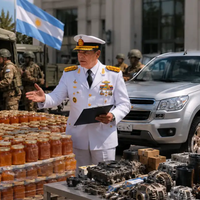 El ejercito en Mendoza ofrece pagar con membrillos para reparar una camioneta