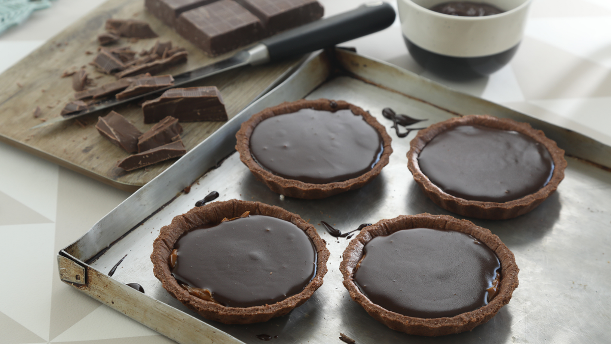 Mini tartitas de chocolate. Fuente: (Instagram)