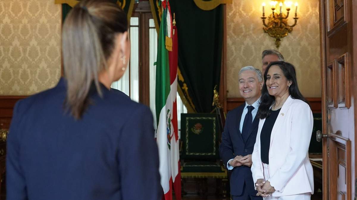 La ministra de relaciones exteriores de Canadá, Anita Anand, visitó México