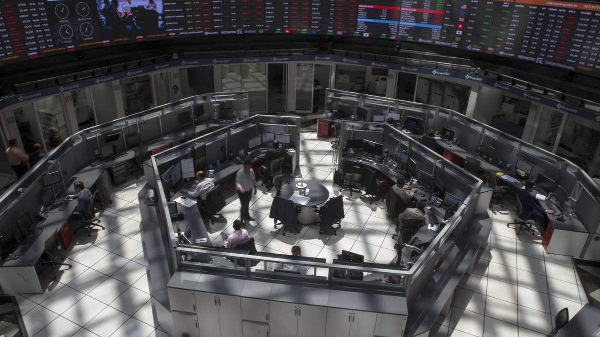 Piso de remates de la Bolsa Mexicana de Valores
