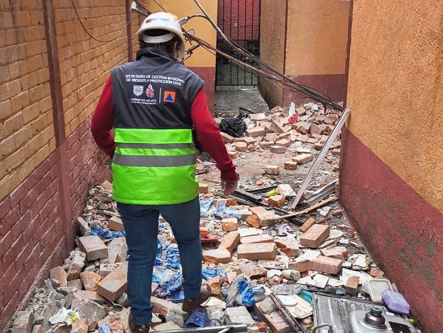 Escombros tras explosión