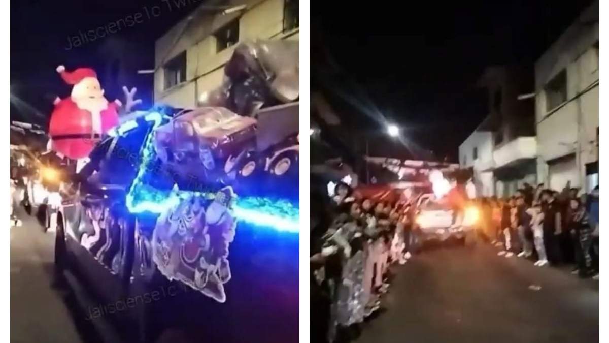 Desfile navideño del CJNG en Guadalajara