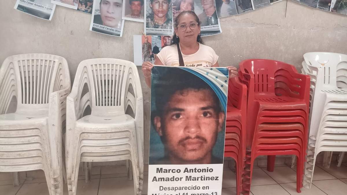 Doña Mary Martínez, madre Marco Antonio Amador, migrante quien desapareció el 11 de marzo de 2013 en Nuevo Laredo, Tamaulipas