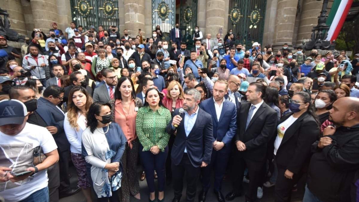 Los alcaldes de Miguel Hidalgo, Benito Juárez, Álvaro Obregón, Azcapotzalco y Cuauhtémoc en el Congreso de la CDMX