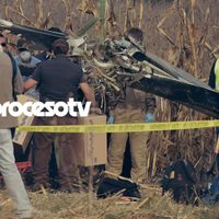 El helicóptero siniestrado en Puebla ( Imágenes exclusivas)