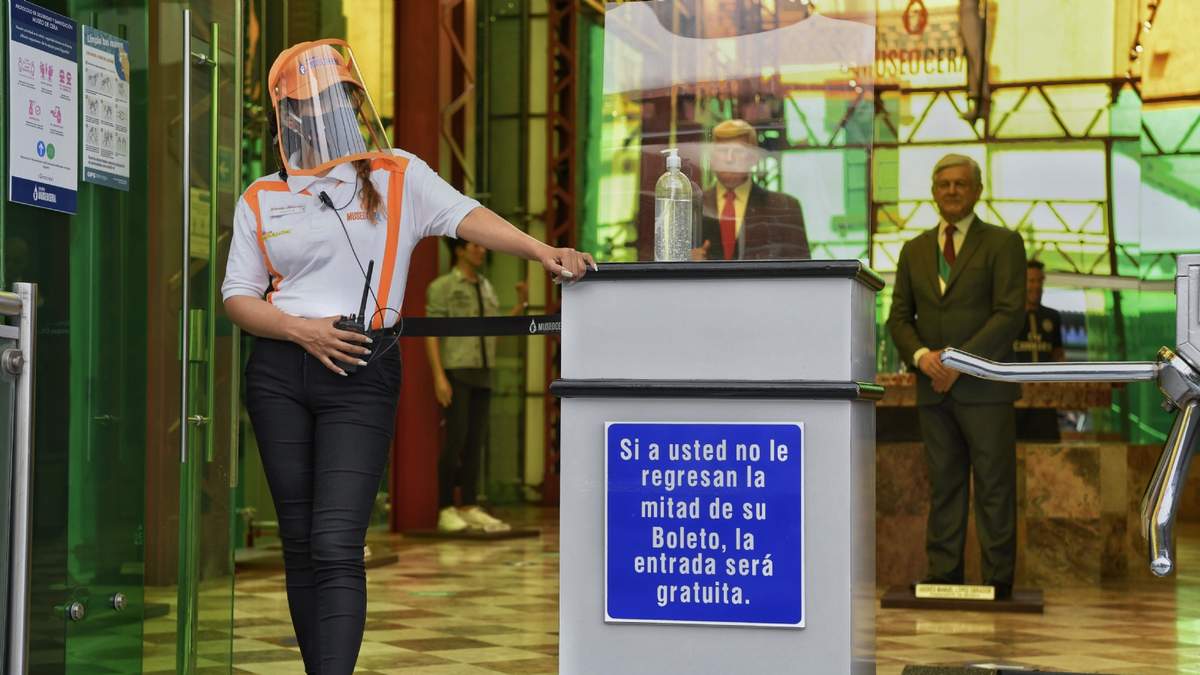 Medidas sanitarias en un museo de la CDMX