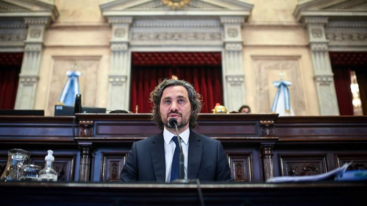 El jefe de Gabinete de la Nación, Santiago Cafiero. Fuente: (Twitter)