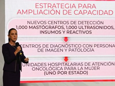 Anuncian plan contra el cáncer de mama con inversión de 8 mil millones de pesos