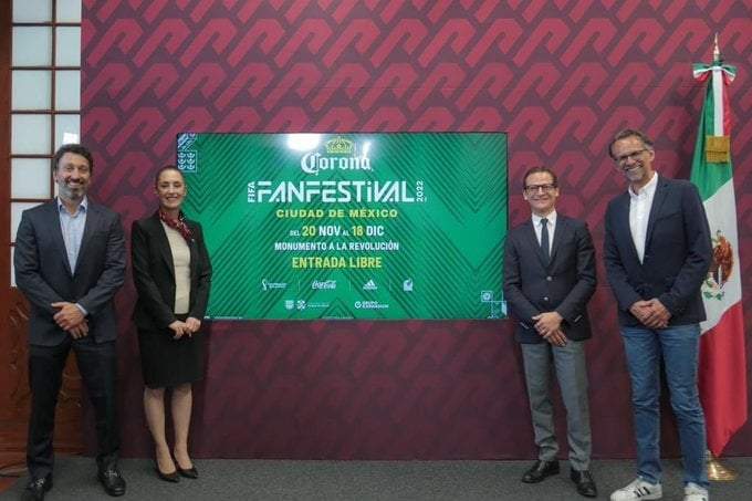 La jefa de Gobierno presenta el FIFAFanFest2022 que se llevará a cabo en la CDMX