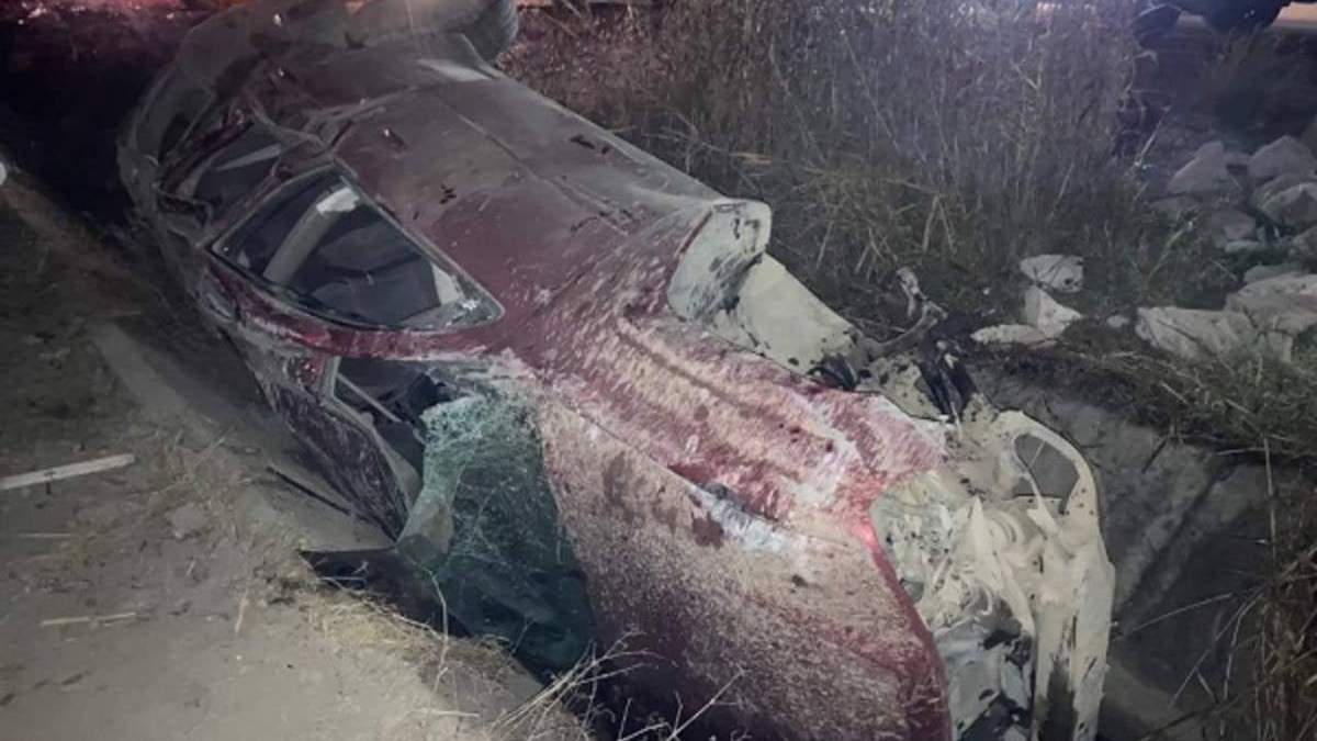 El vehículo accidentado