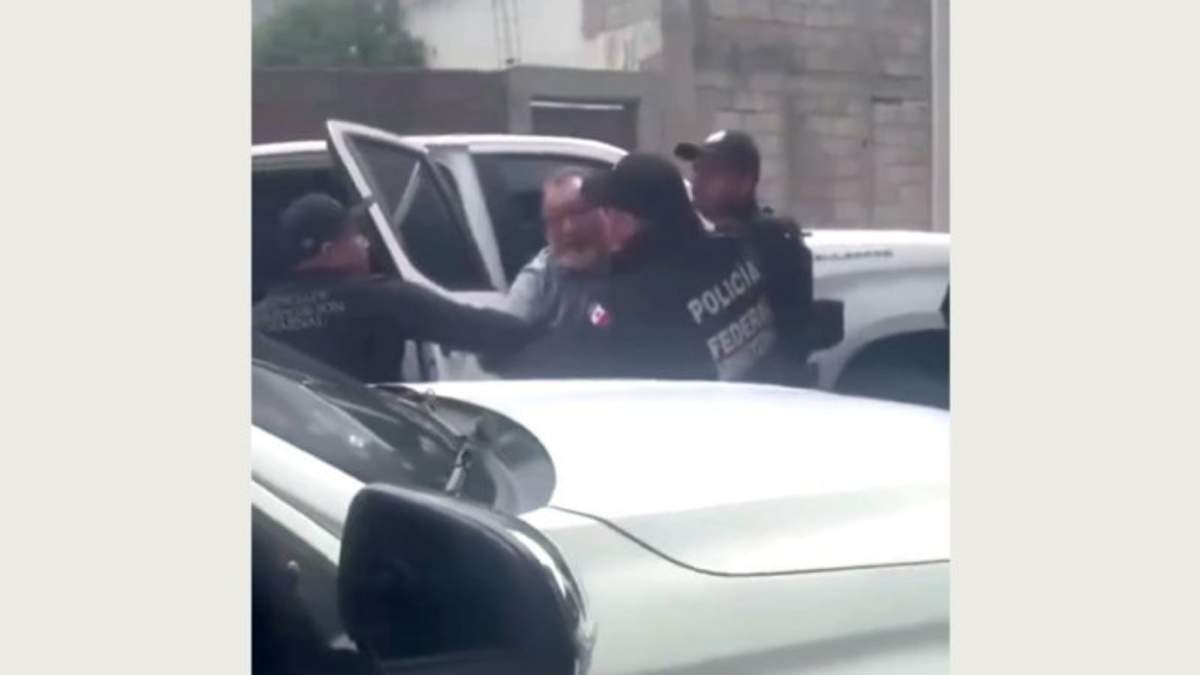 Federico Sarabia Pozo al ser detenido en Hidalgo