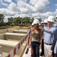 Santiago Cafiero recorrió obras en Entre Rios y apuntó contra Mauricio Macri