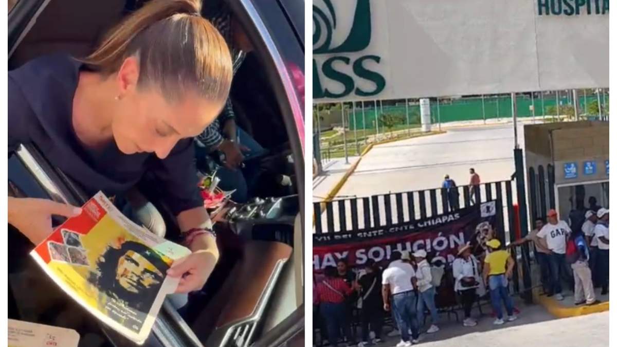 Claudia Sheinbaum atendió a maestros de la CNTE en Tuxtla Gutiérrez