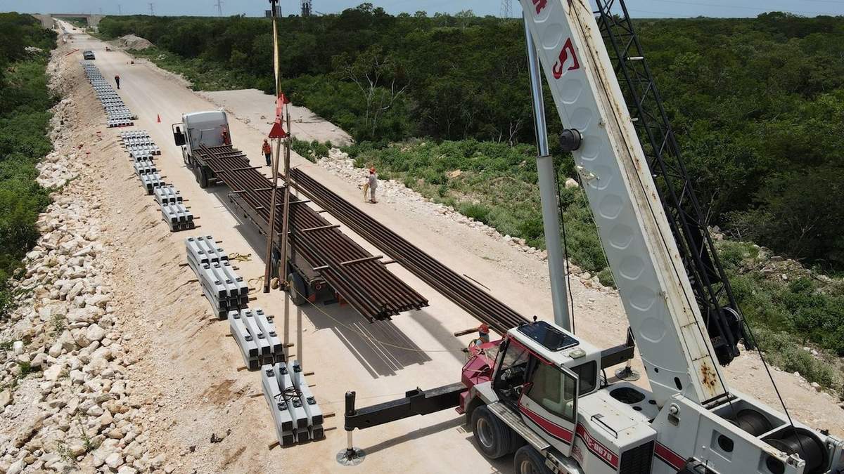 Construcción del Tren Maya