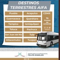AIFA anuncia "destinos vía terrestre desde la terminal de autobuses"... y desata burlas y memes
