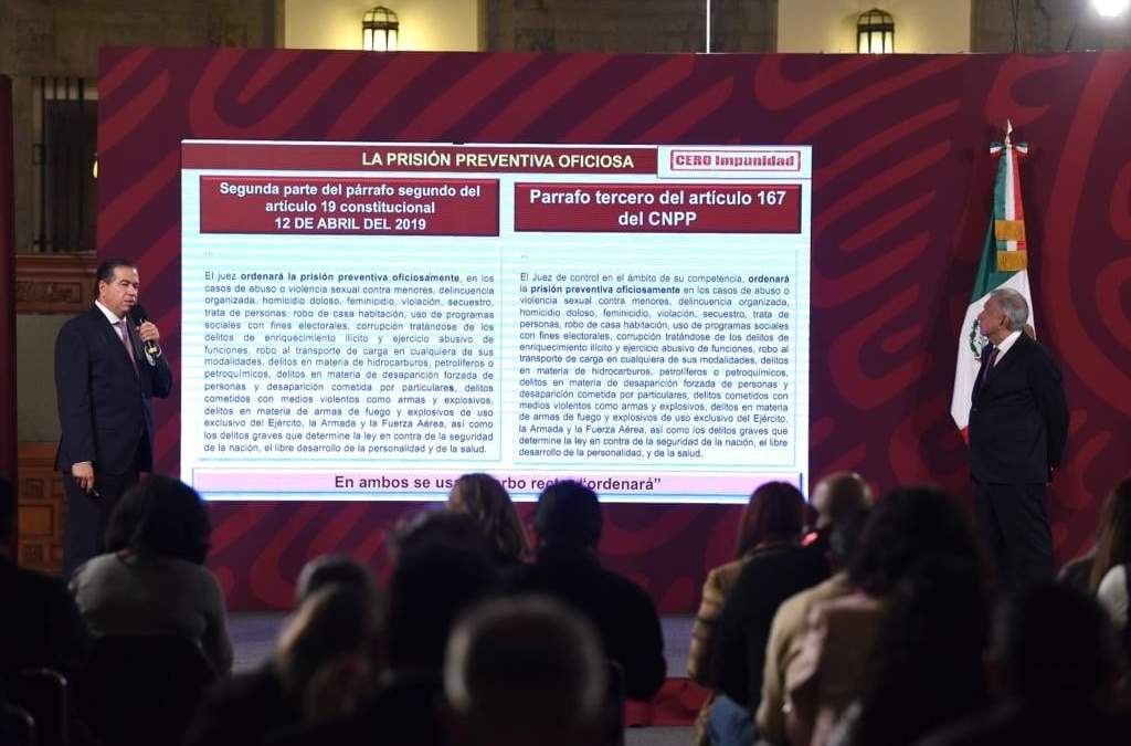 AMLO habla sobre la prisión preventiva oficiosa