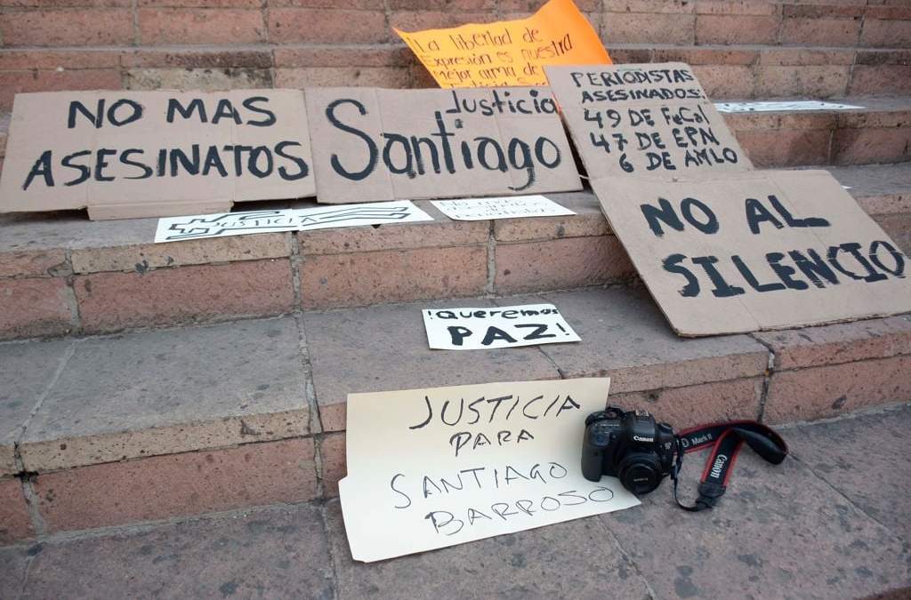 Protesta en México por asesinatos a periodistas