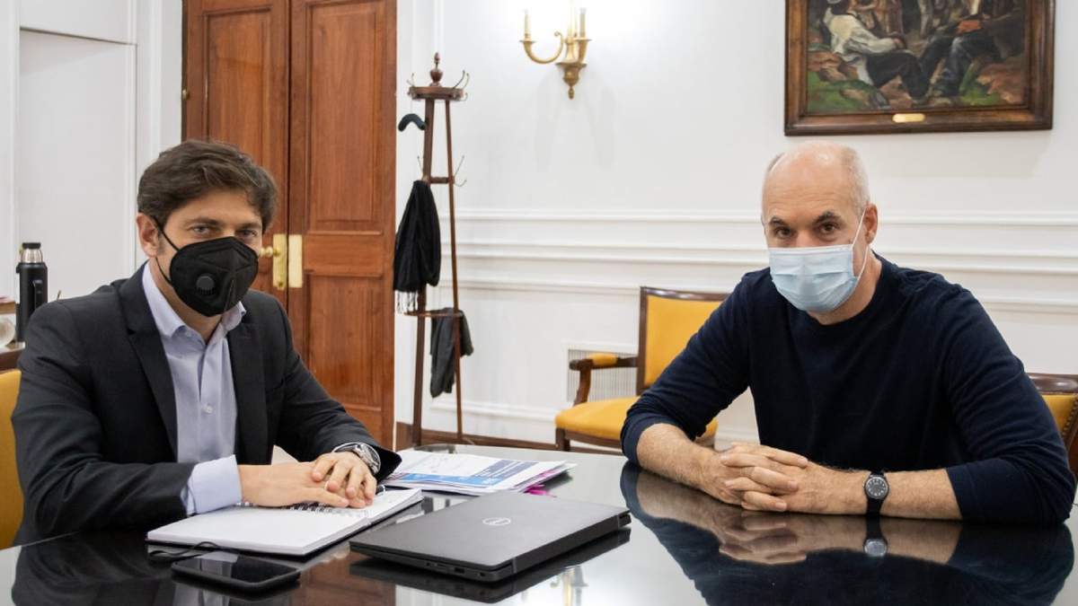 Axel Kicillof y Horacio Rodríguez Larreta. Fuente: (Instagram)