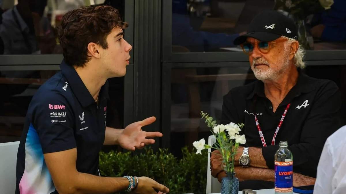 Franco Colapinto y Flavio Briatore. Fuente: (X)