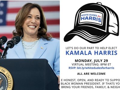 "Hombres blancos por Harris": la más reciente de las reuniones en Zoom a favor de Kamala