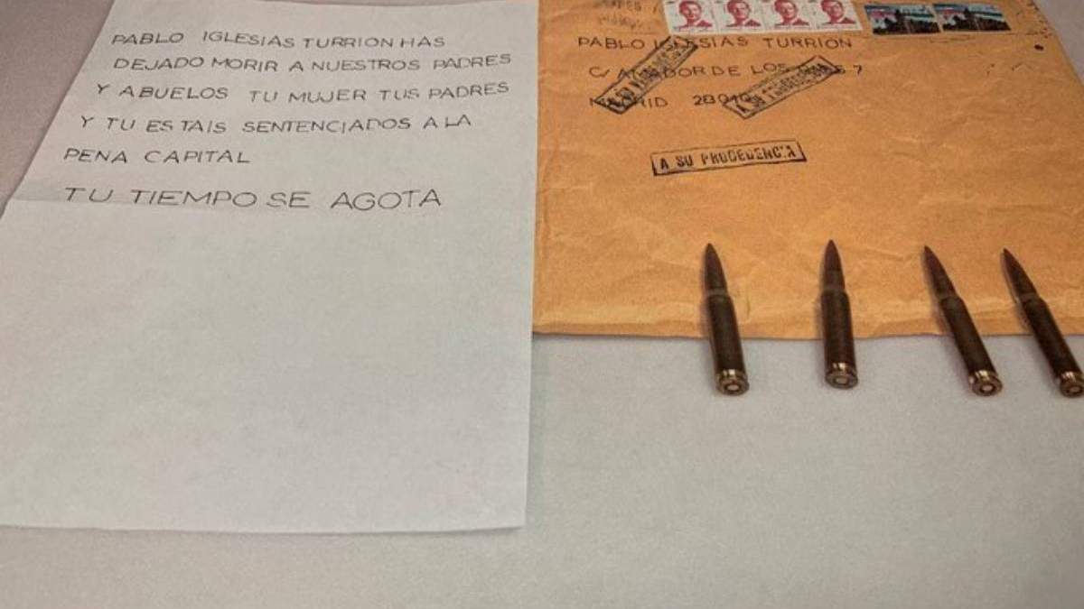 La carta enviada a Pablo Iglesias
