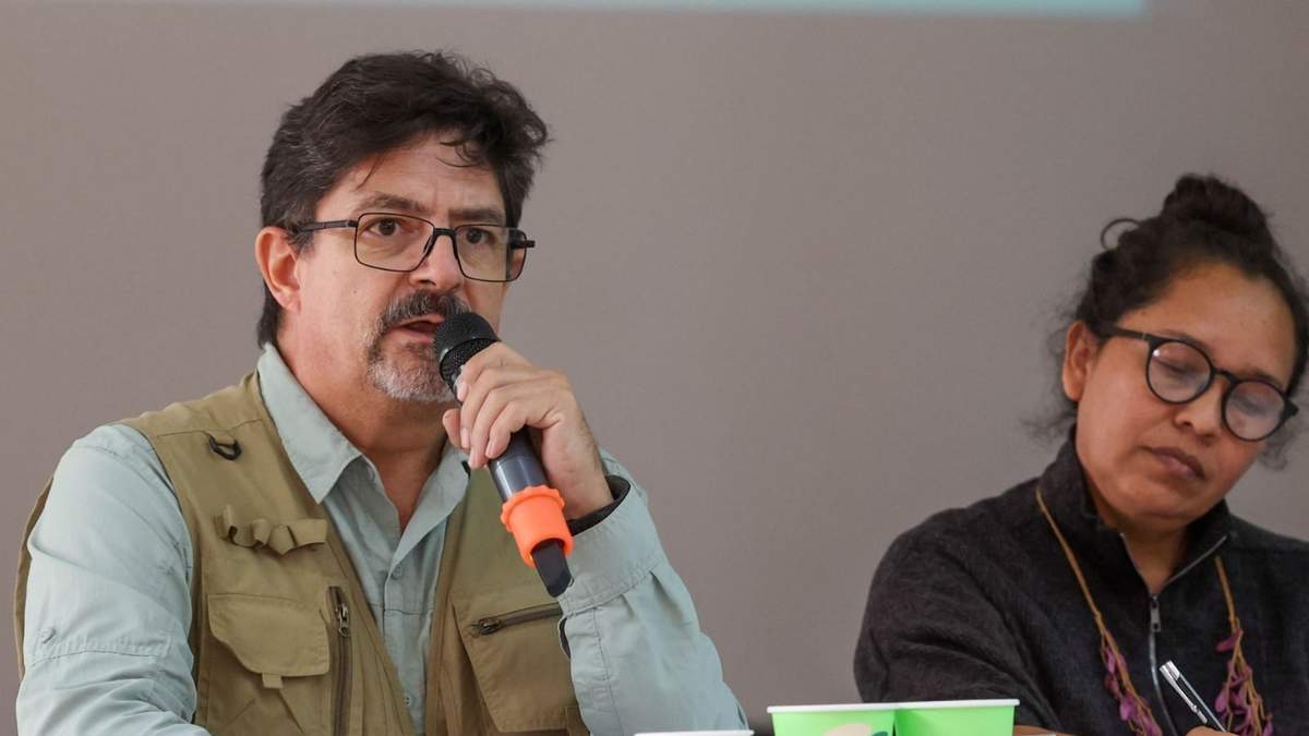 Guillermo D. Christy de Cenotes Urbanos, durante la presentación del informe