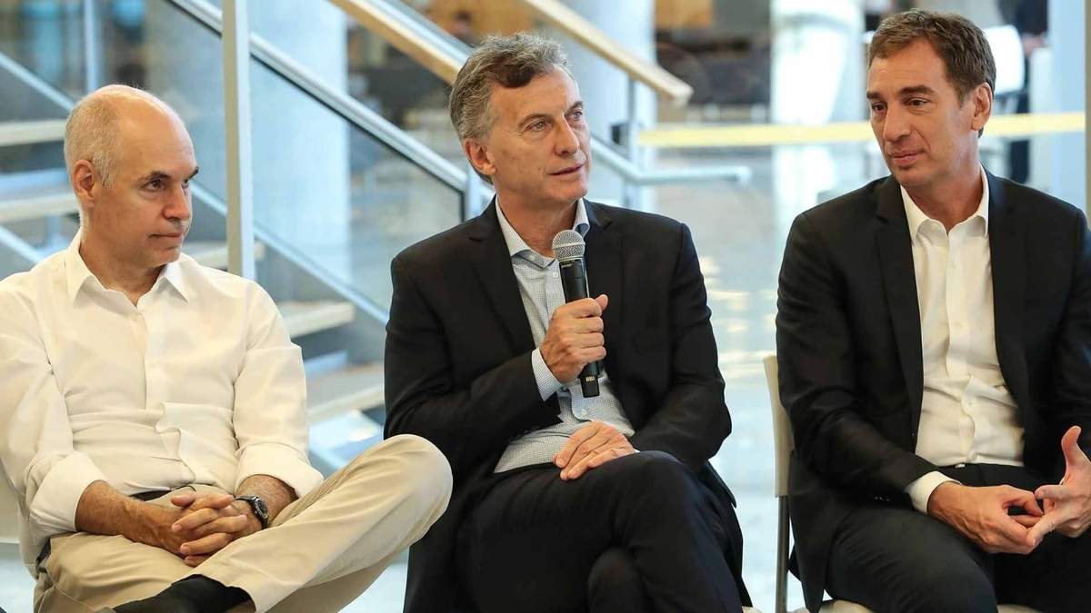 Rodríguez Larreta, Macri y Santilli. Fuente: (Twitter)