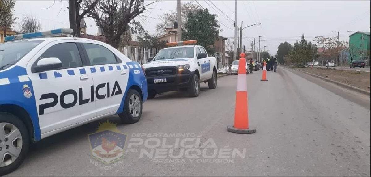 Operativo de control preventivo del De.Mo.Se. de Neuquén. Fuente: (Policía de Neuquén)