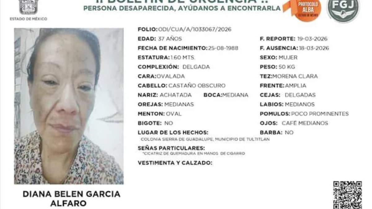 Ficha de búsqueda de Diana Belén