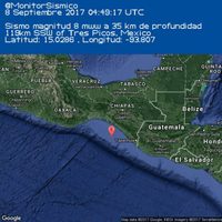 Se registra sismo de 8.4 grados; reportan 4 muertos y suspenden clases CDMX, Chiapas, Puebla, Tabasco y Oaxaca