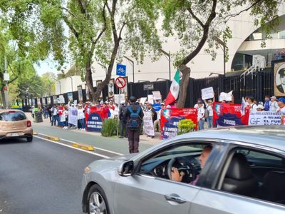 Previo a votación en el Senado, protestan por eliminación de fideicomisos del Poder Judicial