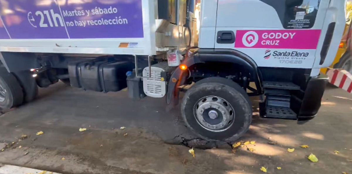 La imagen del socavón.