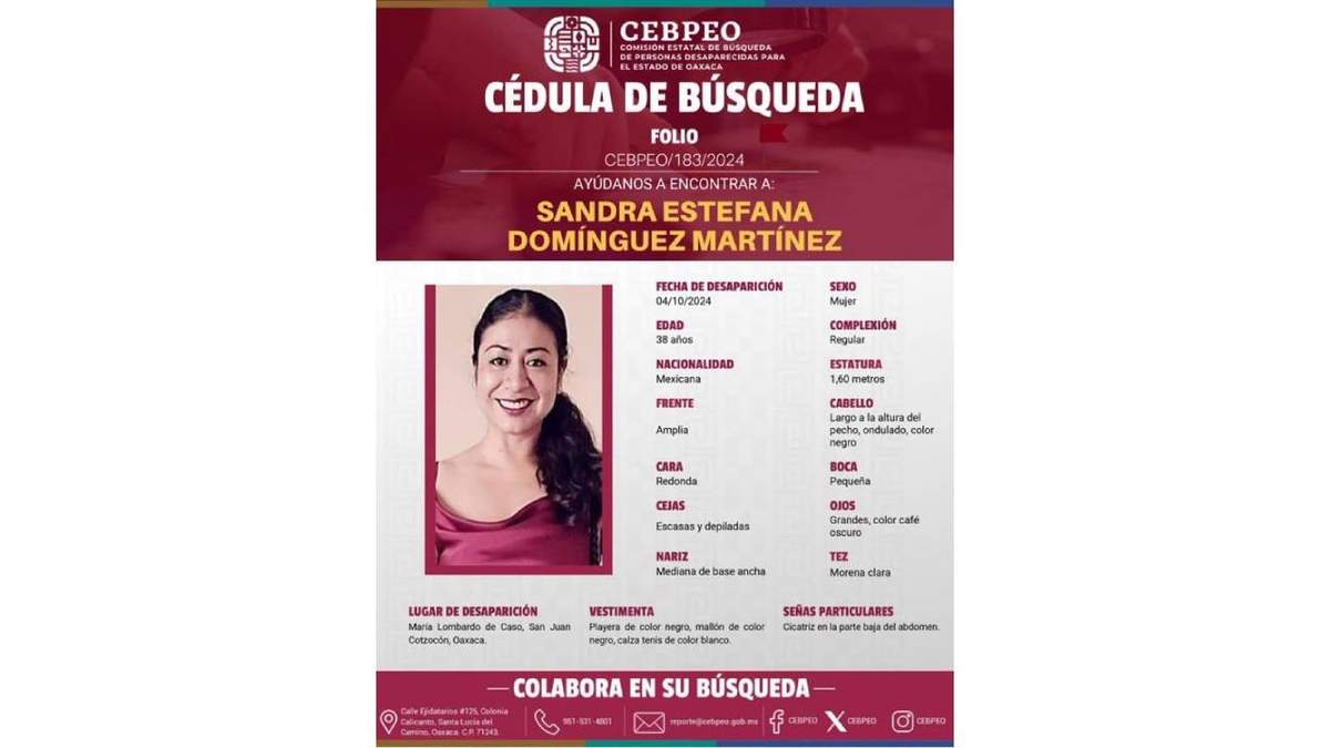 La abogada y defensora de derechos humanos ayuuk,  Sandra Estéfana Domínguez Martínez