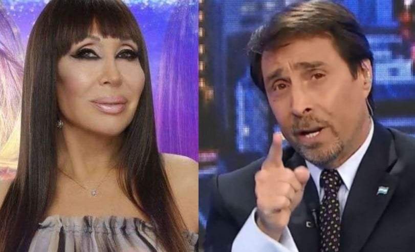 Moria Casán y Eduardo Feinmann. Fuente: (Instagram)