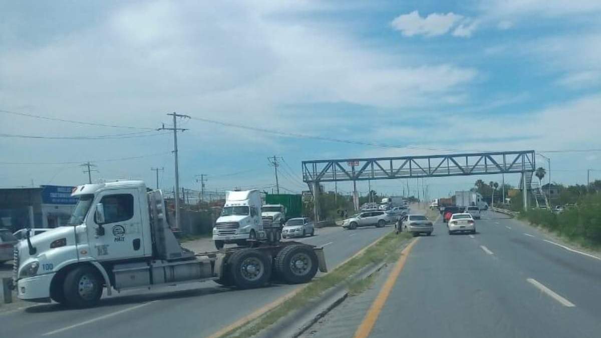 Un bloqueo en Nuevo Laredo