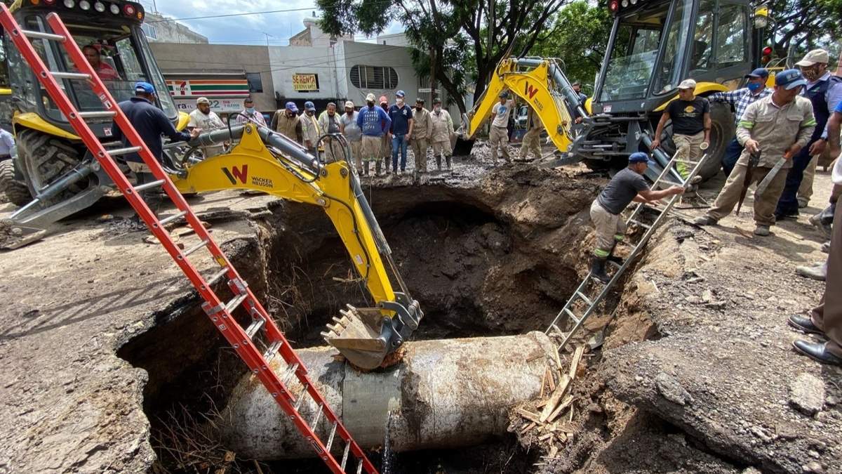 El socavón en Miramontes
