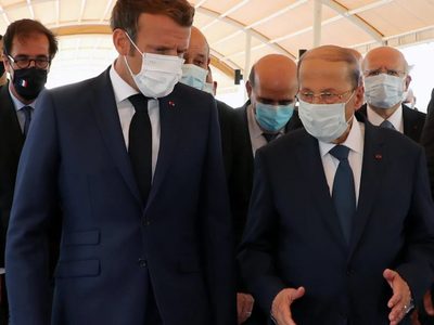 Macron llegó a Beirut y prometió ayuda internacional