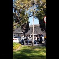 Captan en video golpiza de tres guardaespaldas a un hombre frente a su hija; la FGJCDMX investiga